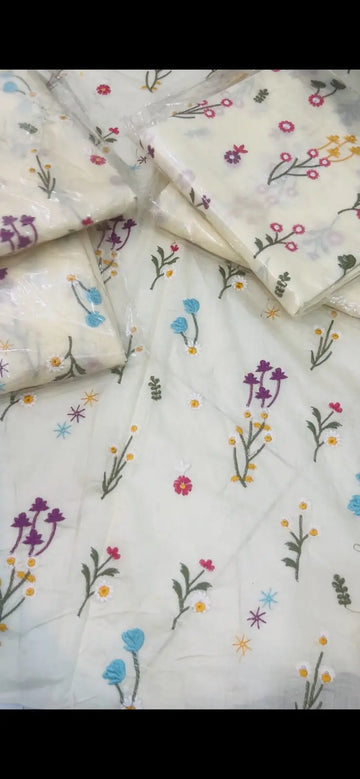 Beautiful Embroidered 2pc lawn Article My Store