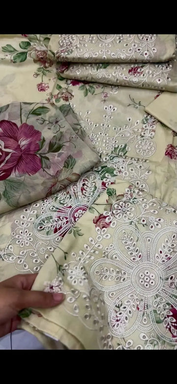 Viral Barouqe Embroidered 3pc My Store