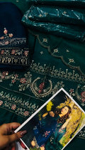 Maria.B Silk 3 Piece Embroidered Suite My Store