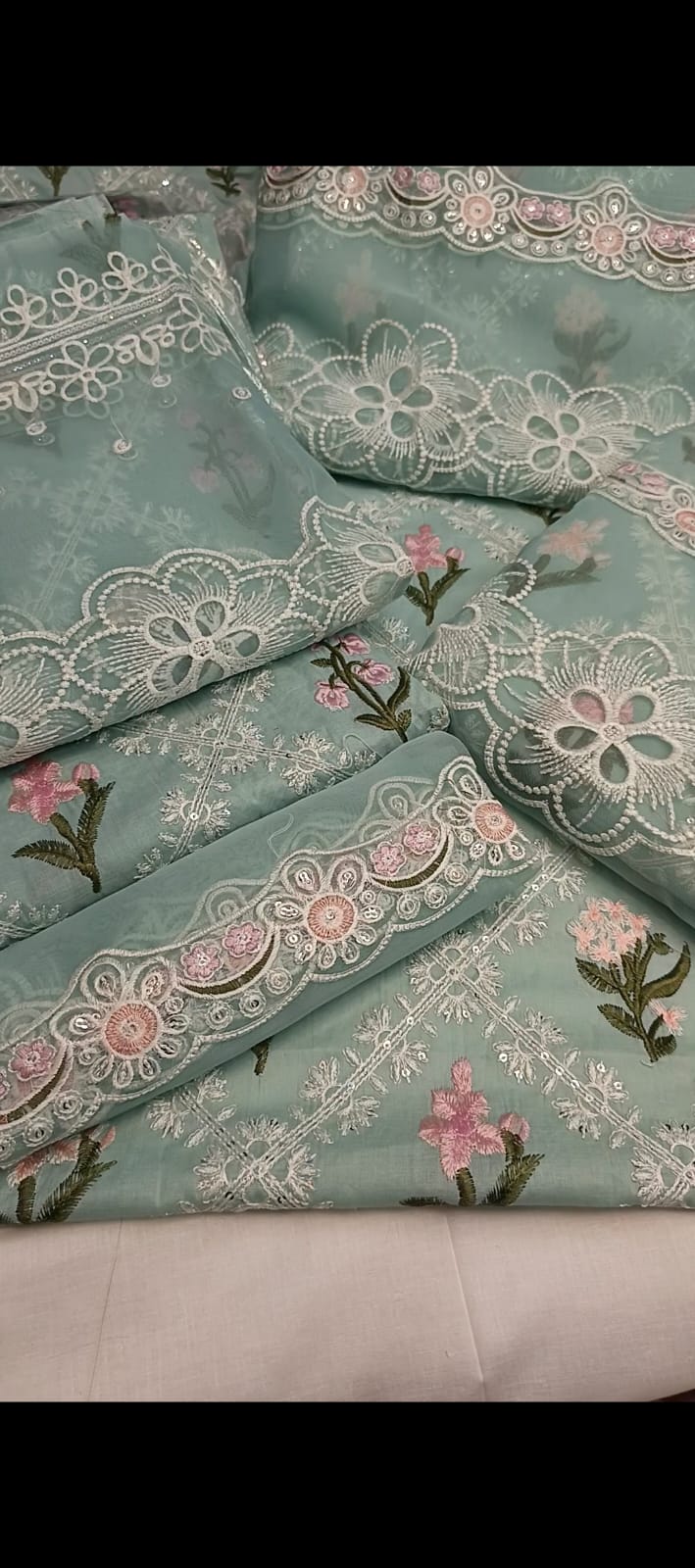 2 Piece - Embroidered Suit -  UNSTITCHED My Store