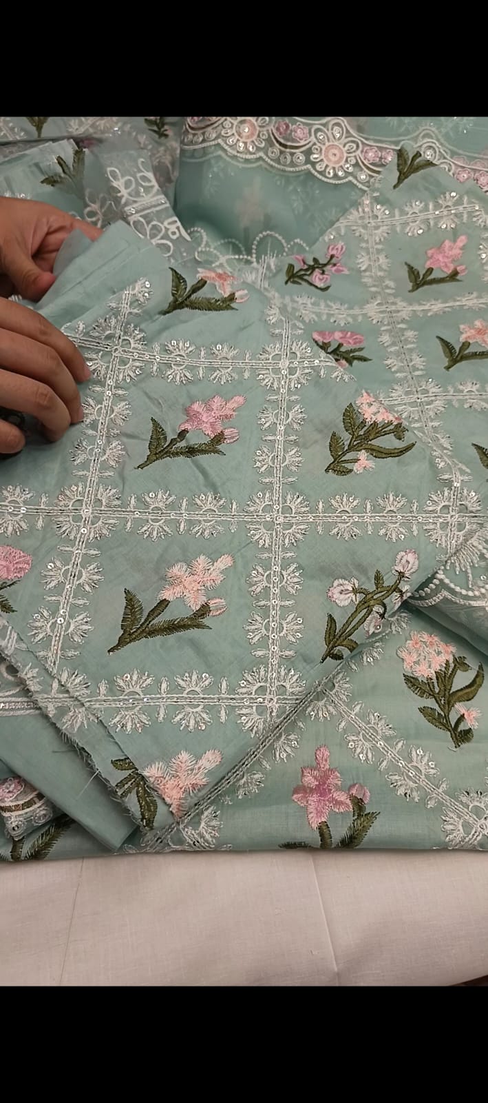 2 Piece - Embroidered Suit -  UNSTITCHED My Store
