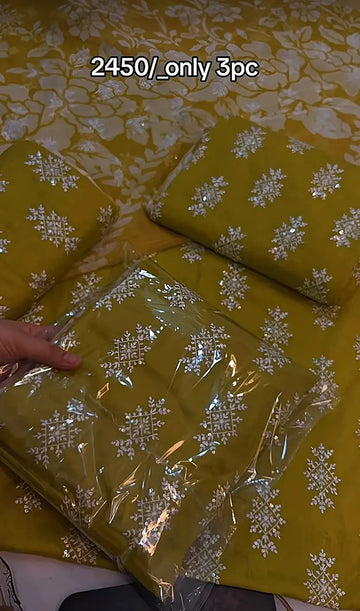 EMBROIDERED THREE PIECE 1100a My Store