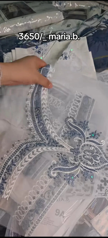 BEAUTIFUL MARIA B EMBROIDERED THREE PIECE ARTICLE WSJK65 My Store
