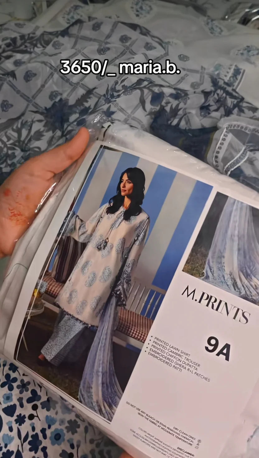 BEAUTIFUL MARIA B EMBROIDERED THREE PIECE ARTICLE WSJK65