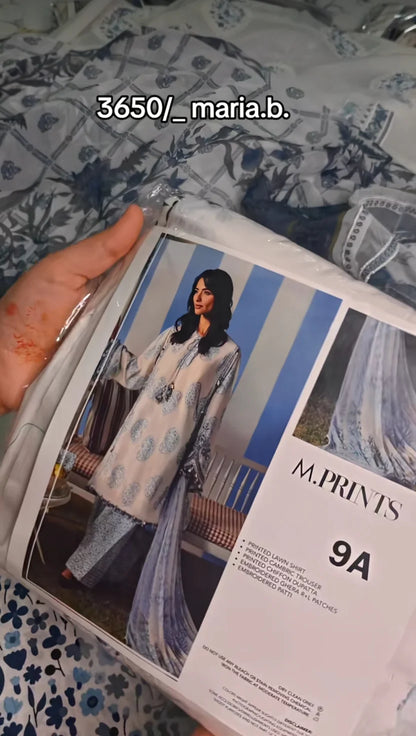 BEAUTIFUL MARIA B EMBROIDERED THREE PIECE ARTICLE WSJK65